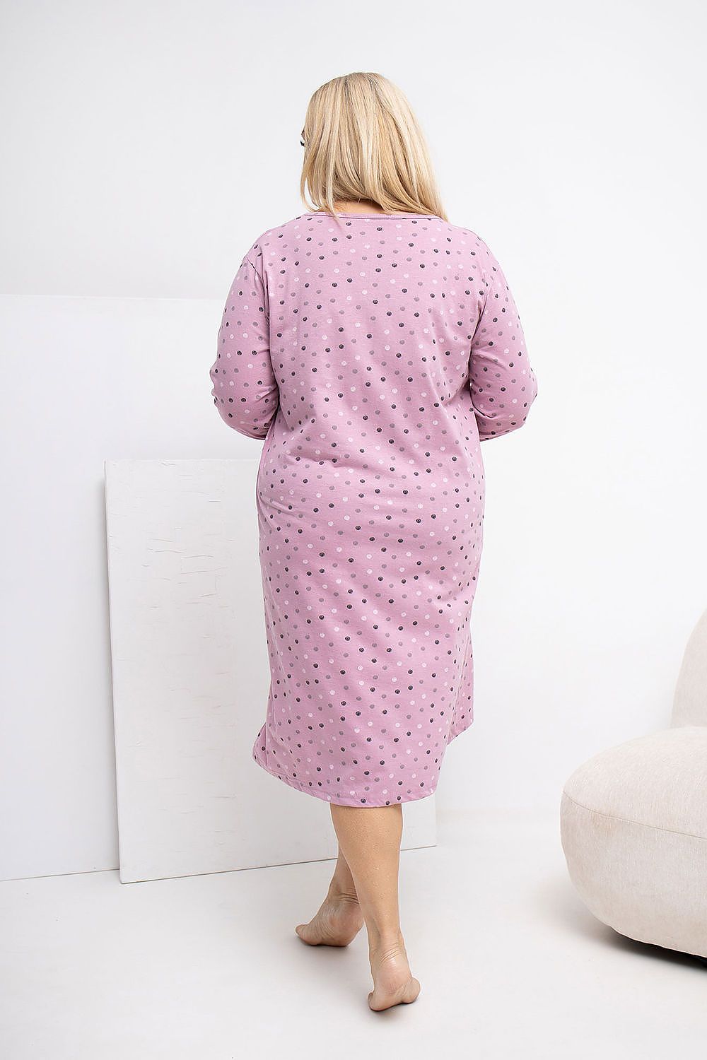  Plus Size Nightgown model 223303 Forever Pink 